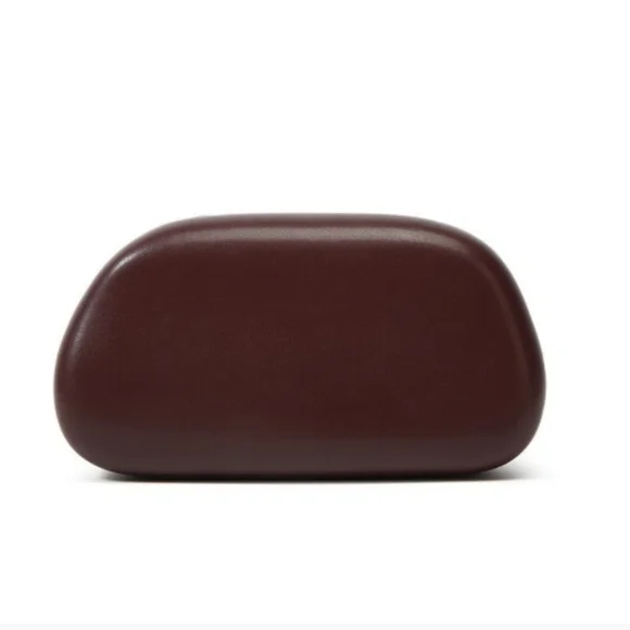 Chic Brown Bag with Metal Handle Clutch - Picture 6 of 14